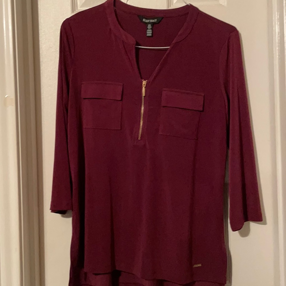 Plum 3/4 Sleeve Top